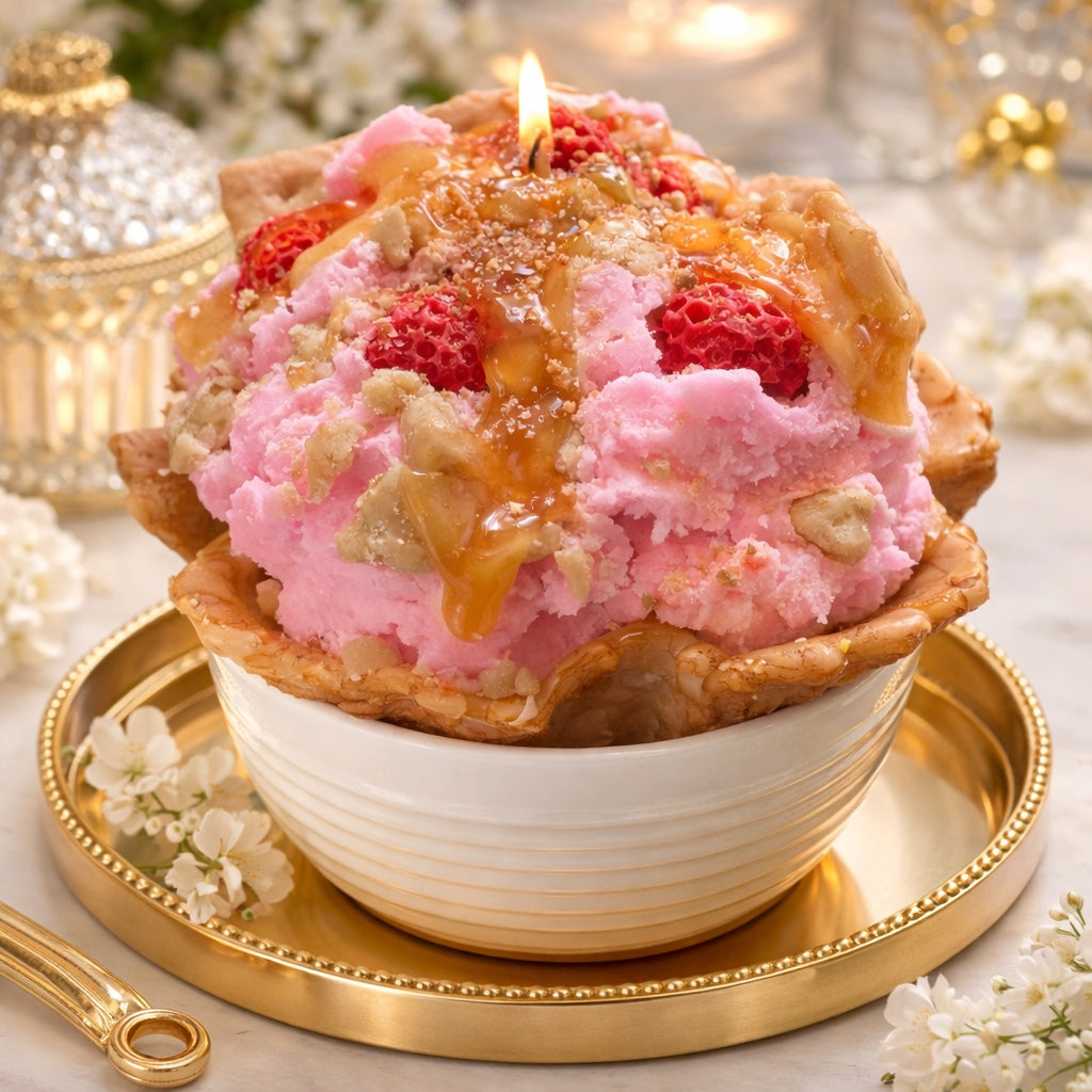 Coldstone Inspired Waffle Bowl Candle
