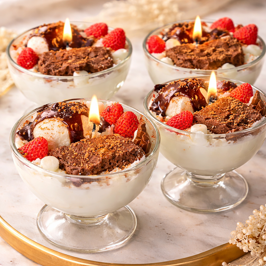 Brownie Sundae Candle