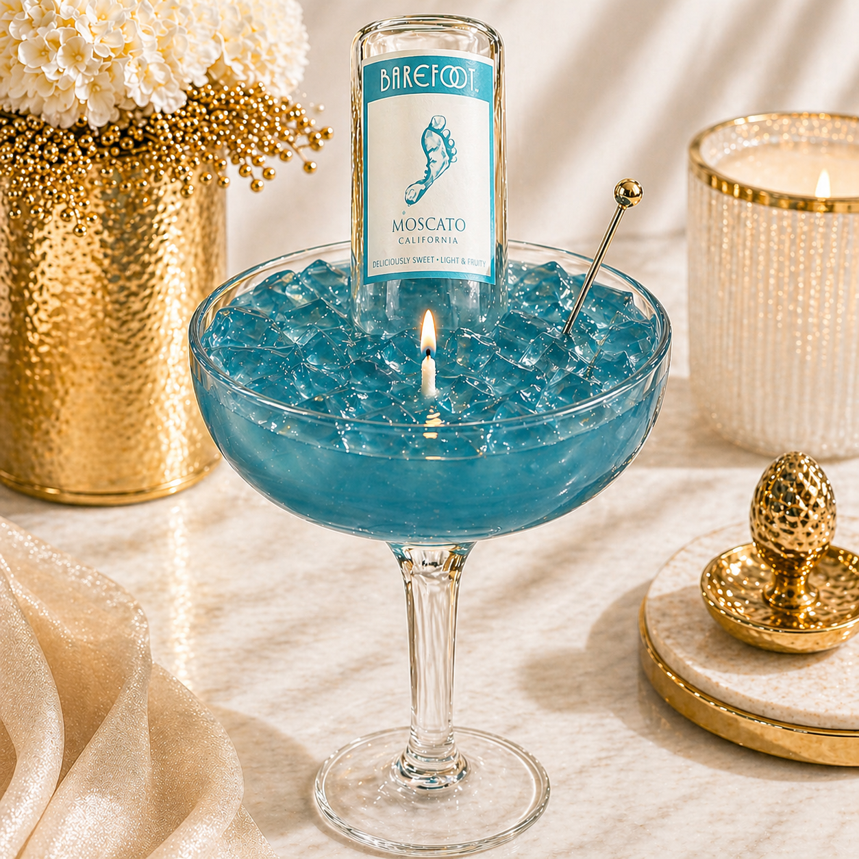 Margarita Candle - Light Blue