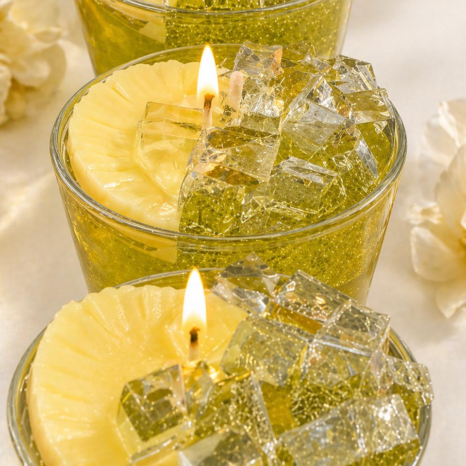 Green Hawaiian Cocktail Candle
